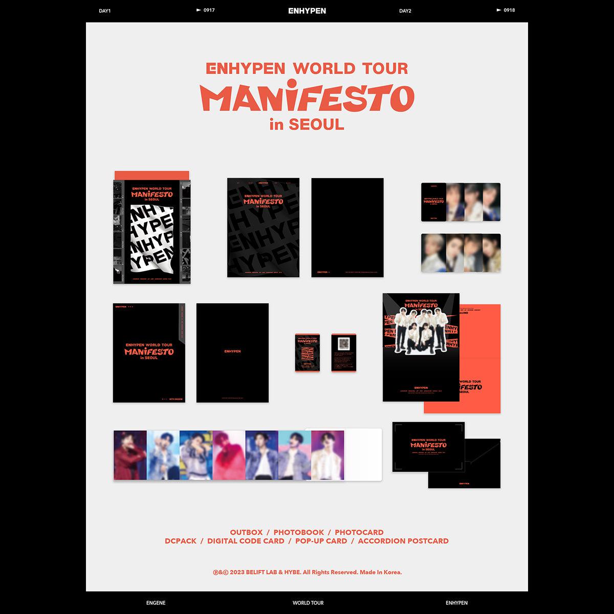 ENHYPEN WORLD TOUR 'MANIFESTO' in JAPAN 京セラドーム大阪[DVD 