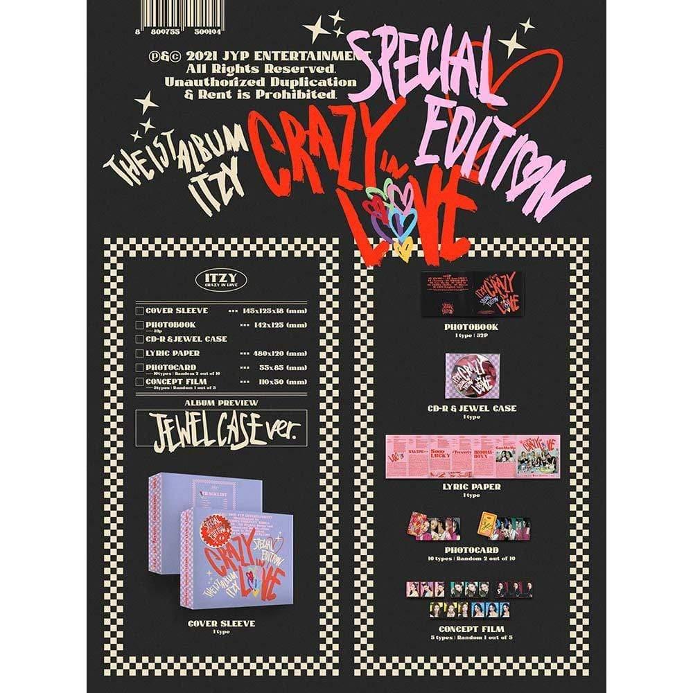 ITZY - The 1st Album [CRAZY IN LOVE] Special Edition - Jewel Case Ver.