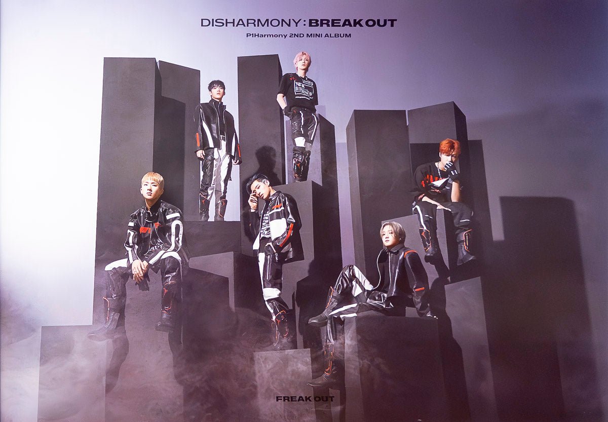 P1Harmony - 2nd Mini Album [DISHARMONY : BREAK OUT] Official Poster Freak  out Ver.