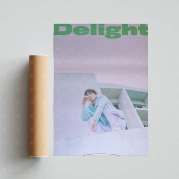 BAEK HYUN - 2nd Mini Album [Delight] Official Poster: MINT Ver. - KAVE SQUARE