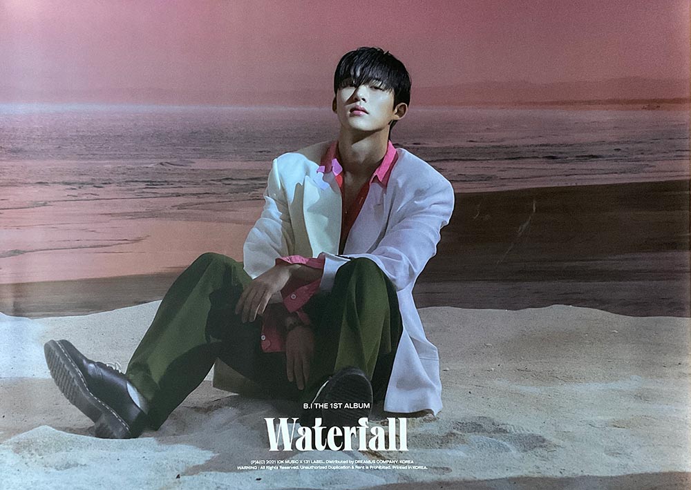 B.I - 1st Full Album [Waterfall] official Poster - KAVE SQUARE