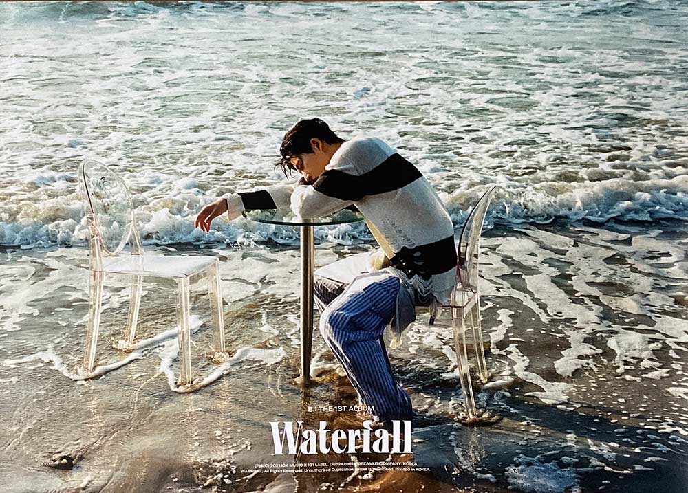 B.I - 1st Full Album [Waterfall] official Poster - KAVE SQUARE