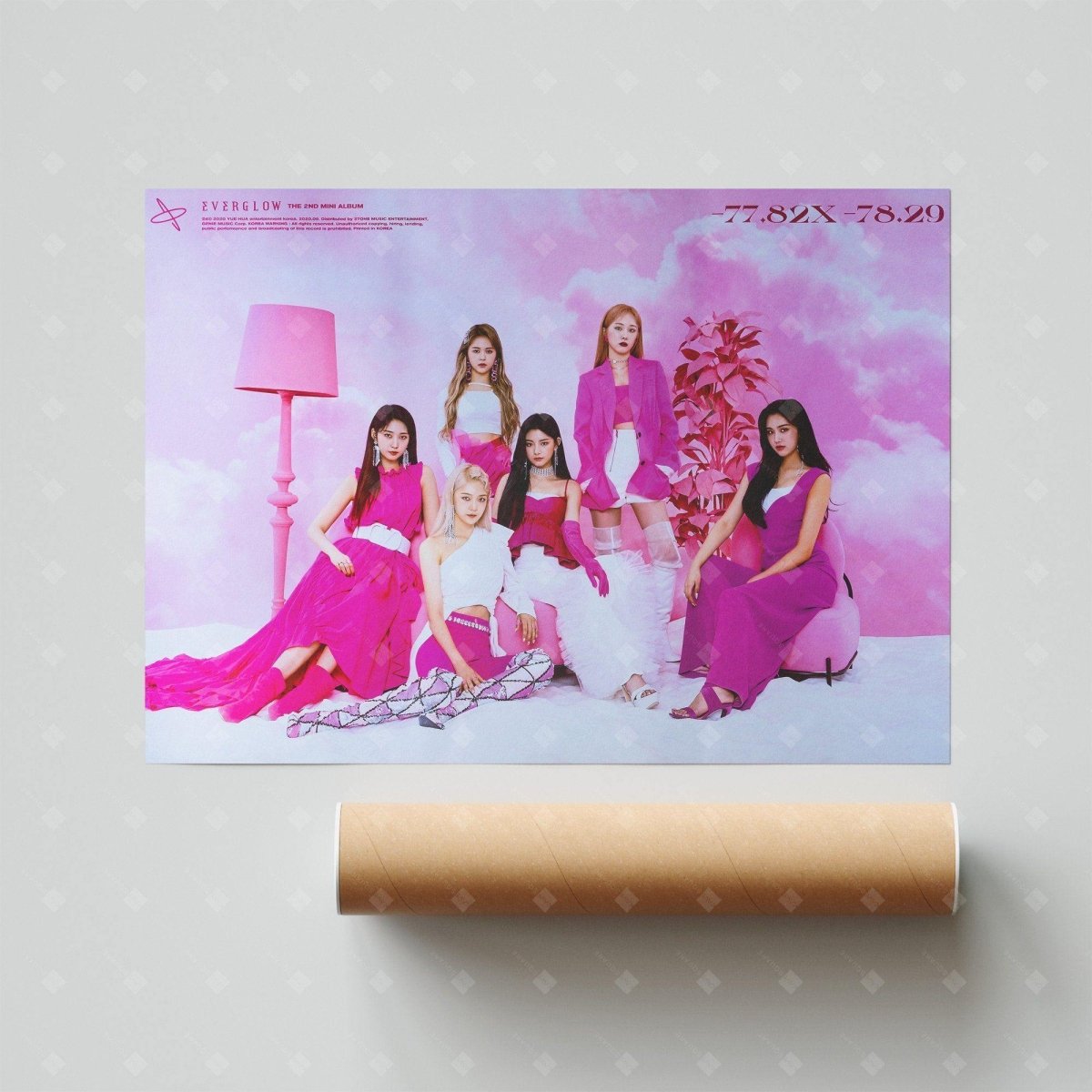 EVERGLOW - 2nd Mini Album [ - 77.82X - 78.29] Official Poster: - 78.29 ver - KAVE SQUARE