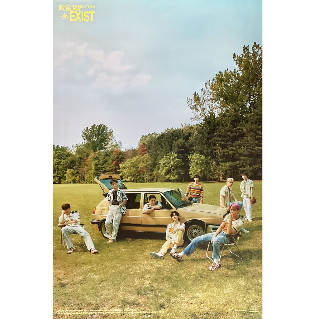 EXO - 7th Album [EXIST] Photo Book Ver. Official Poster - KAVE SQUARE