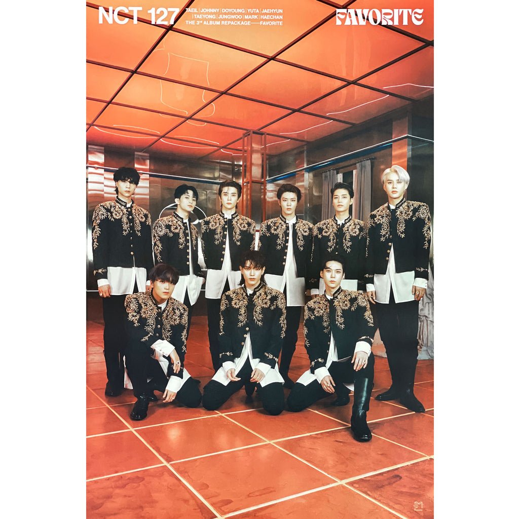 NCT 127 - 3rd Album Repackage [Favorite] Kit Ver. Official Poster - KAVE SQUARE