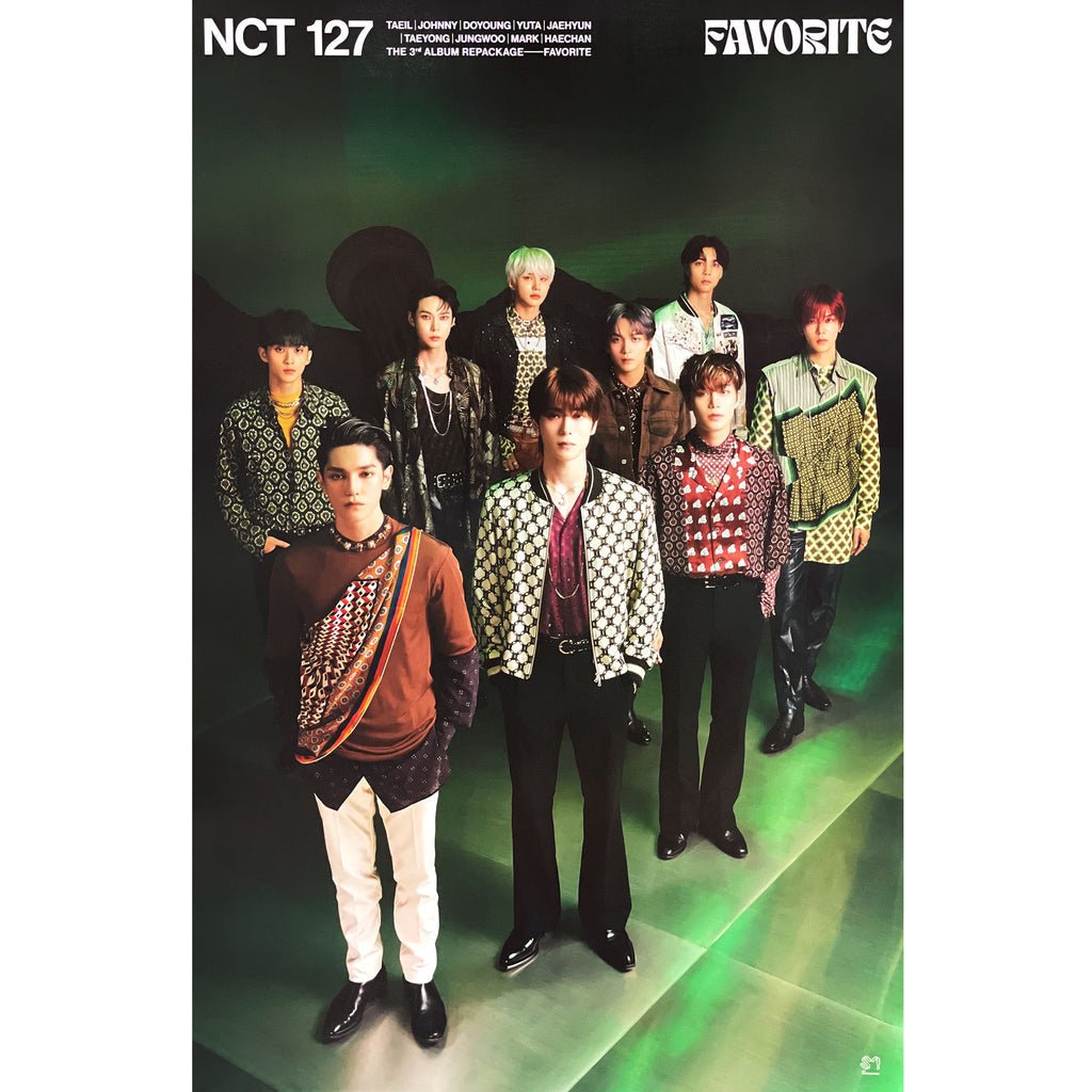 NCT 127 - 3rd Album Repackage [Favorite] Kit Ver. Official Poster - KAVE SQUARE