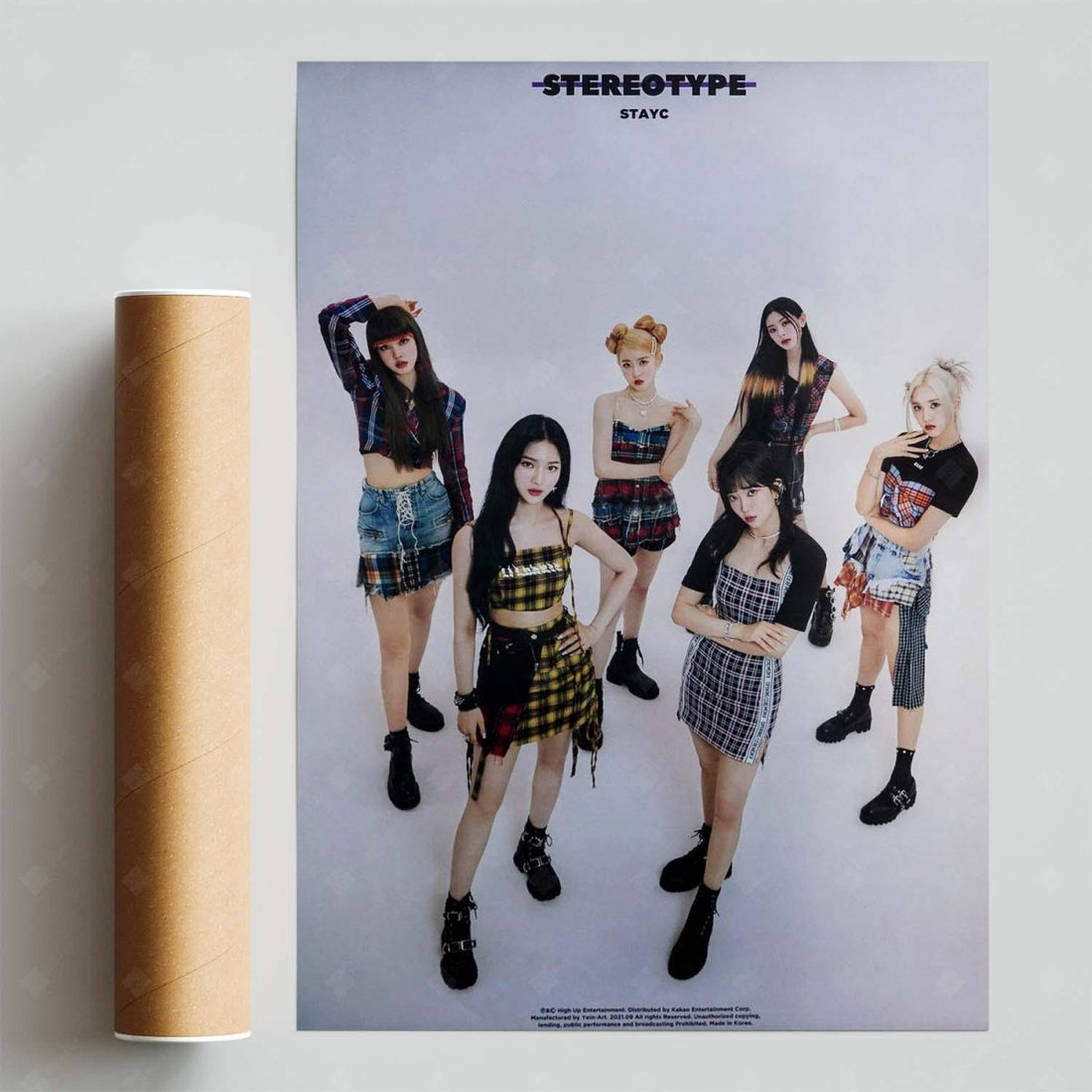 STAYC - 1st Mini Album [STEREOTYPE] Official Poster - KAVE SQUARE