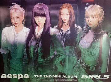 aespa - 2nd Mini Album [Girls] Digipack Ver. Official Poster A - KAVE SQUARE
