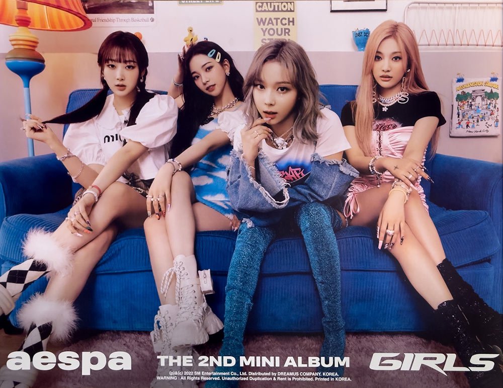 aespa - 2nd Mini Album [Girls] Official Poster - KAVE SQUARE