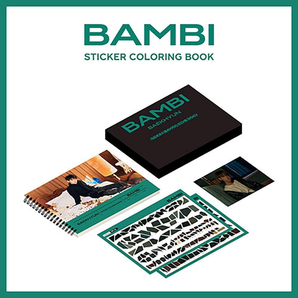 BAEKHYUN - Sticker Coloring Book [Bambi] - KAVE SQUARE