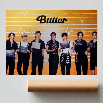 BTS - Butter Official Poster Cream Version - KAVE SQUARE