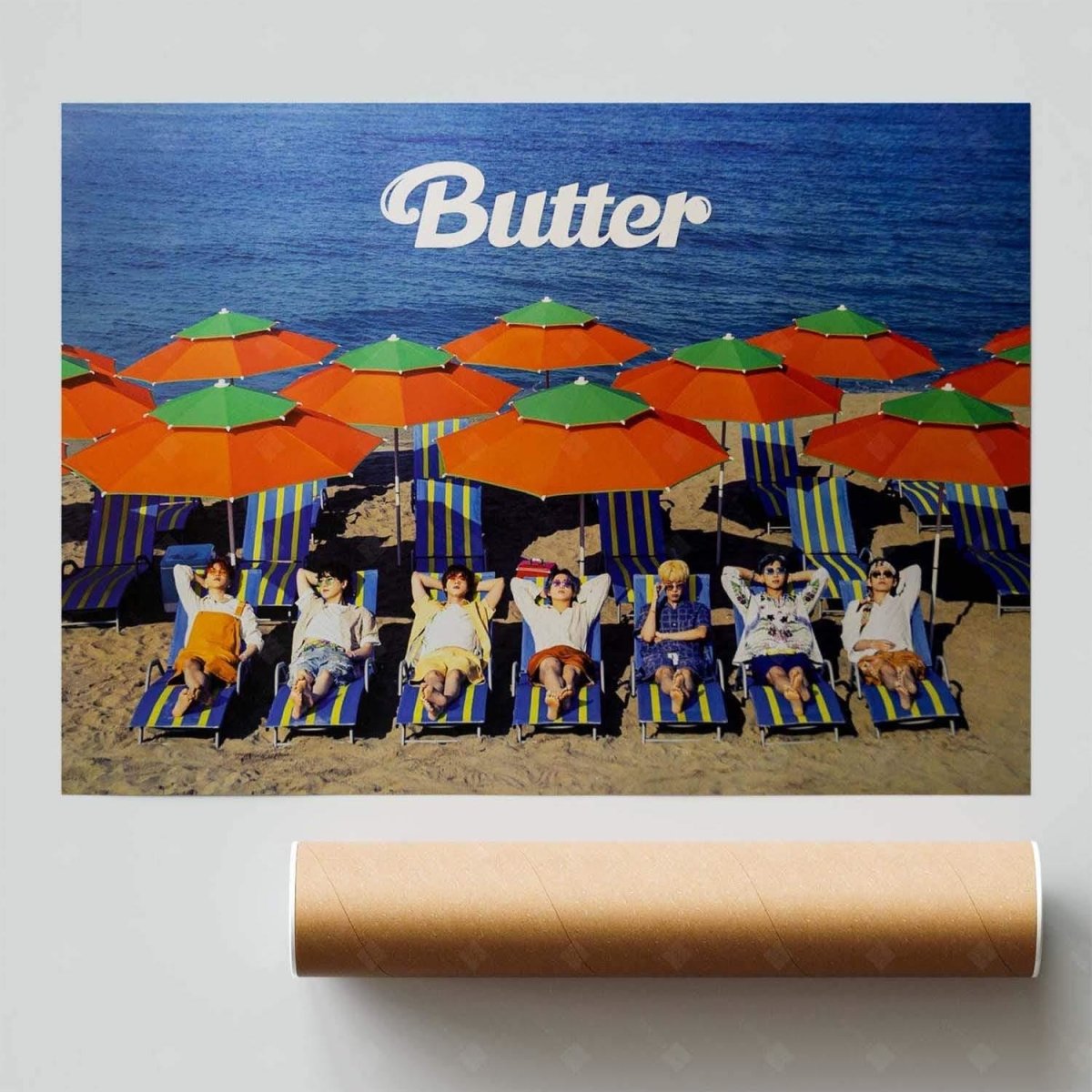 BTS - Butter Official Poster Peaches Version - KAVE SQUARE