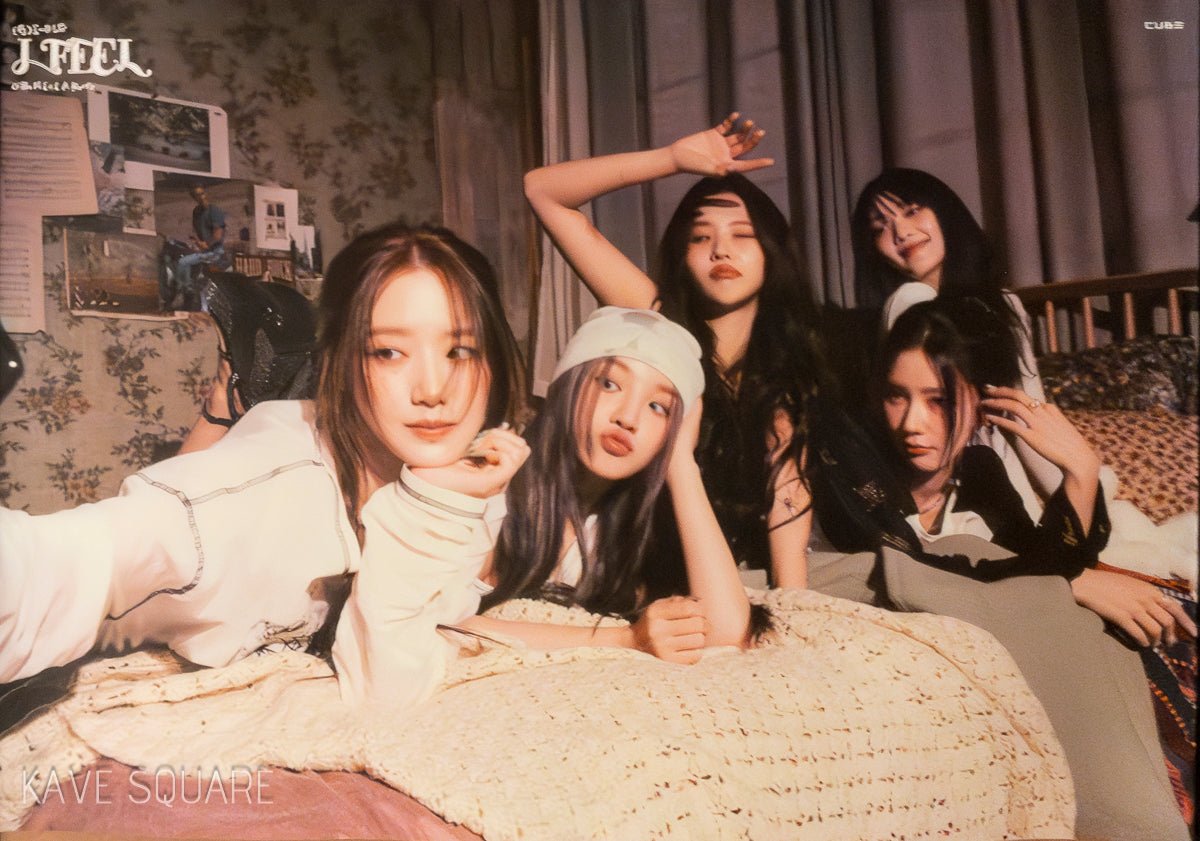 (G)I-DLE - 6th Mini Album [I feel] Official Poster B - KAVE SQUARE