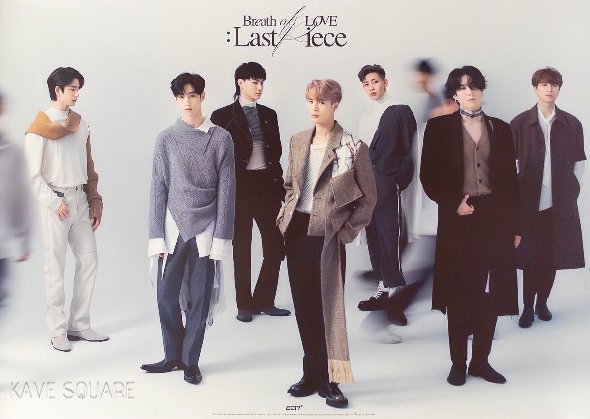 GOT7 - 4th Album [Breath of Love : Last Piece] Official Poster A - KAVE SQUARE