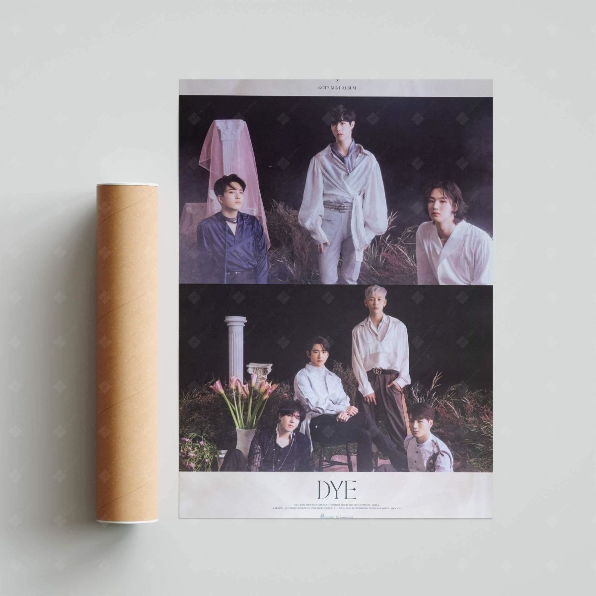 GOT7 - Mini Album [DYE] Official Poster: C Ver. - KAVE SQUARE