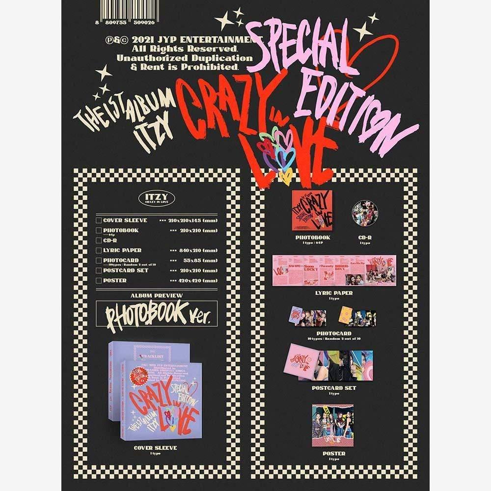 ITZY - The 1st Album [CRAZY IN LOVE] Special Edition (Limited Edition) - Photobook Ver. - KAVE SQUARE