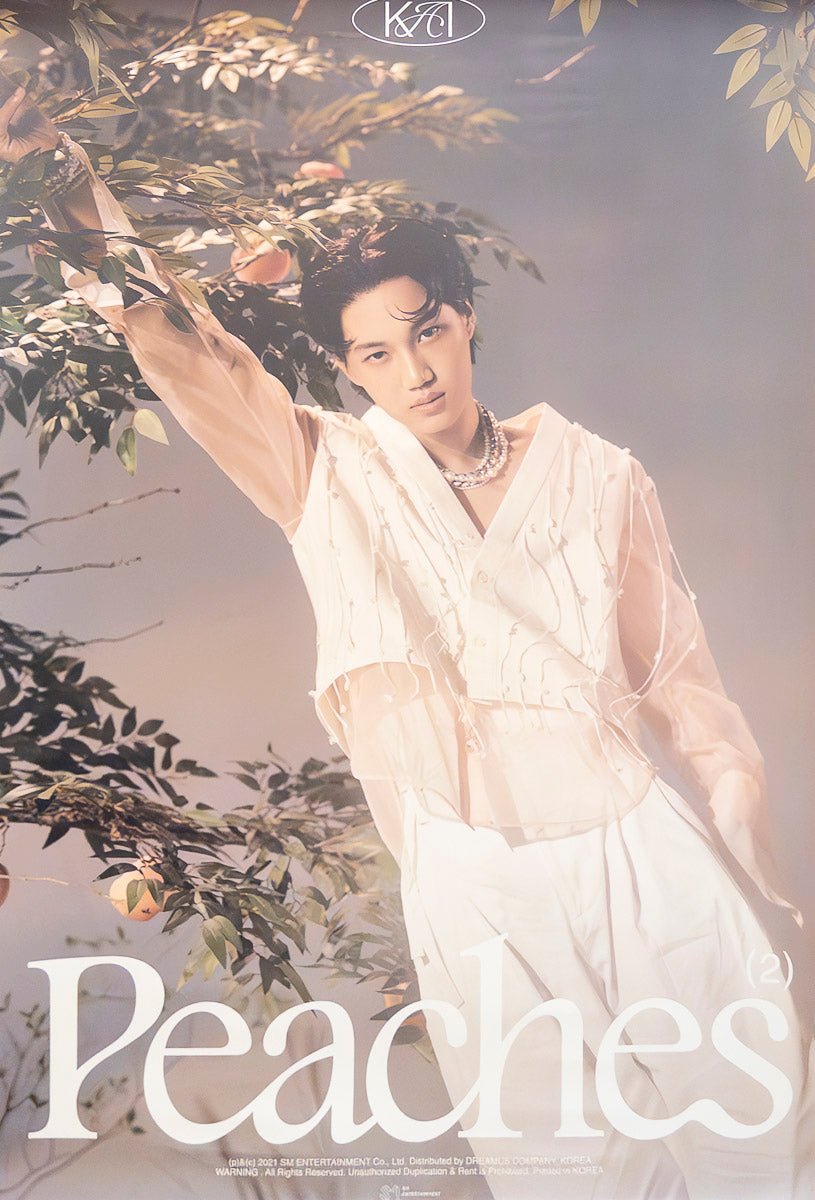 KAI - 2nd Mini Album [Peaches] Digipack Ver. Official Poster - KAVE SQUARE