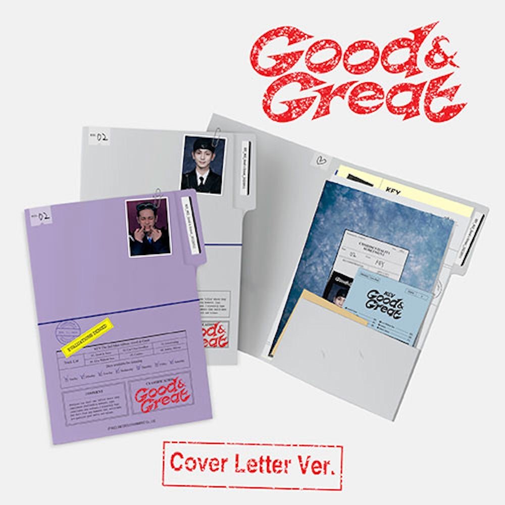 KEY - 2ND MINI ALBUM [Good & Great] Cover Letter Ver. - KAVE SQUARE