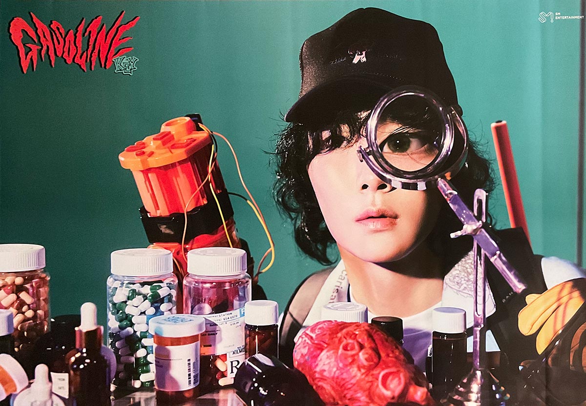 KEY - 2nd Regular Album [Gasoline] Booklet Ver. official Poster - KAVE SQUARE