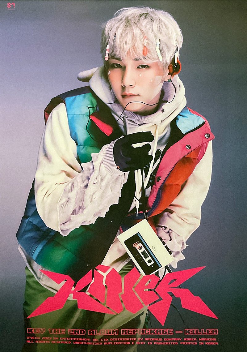 KEY - The 2nd Repackage Album [Killer] Official Poster - KAVE SQUARE
