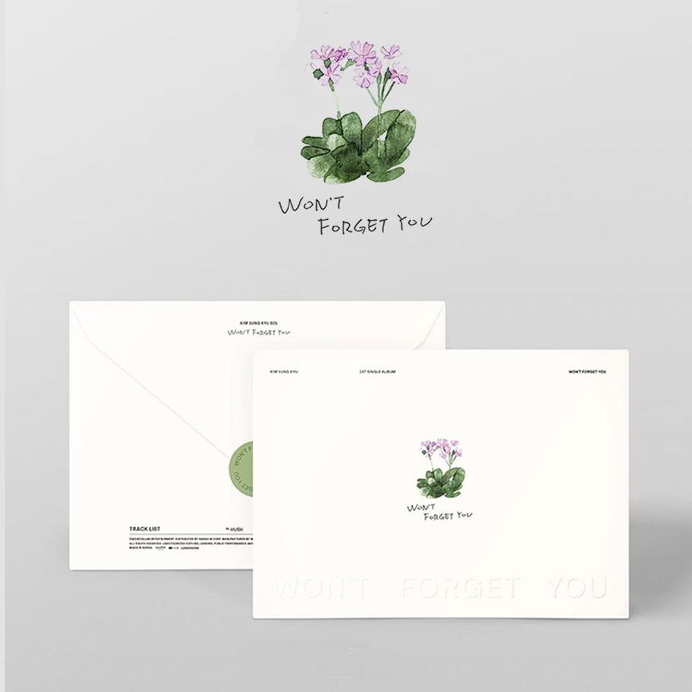 Kim Sung Kyu - Single Album [Won't Forget You] - KAVE SQUARE