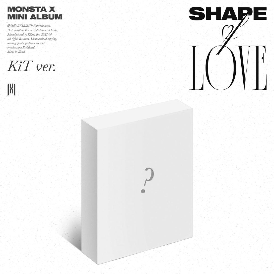 MONSTA X - 11th Mini Album [SHAPE of LOVE] KiT - KAVE SQUARE
