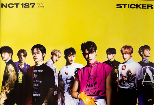 NCT 127 - 3rd Album [Sticker] Sticky Ver. Official Poster - KAVE SQUARE