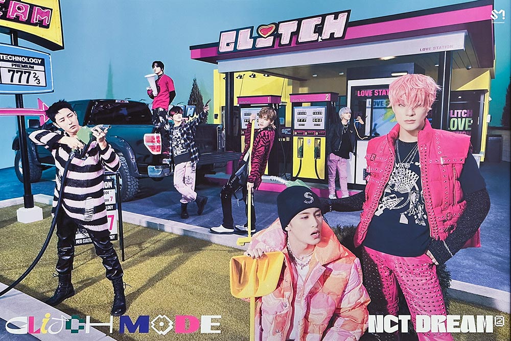 NCT DREAM - The 2nd Full Album [Glitch Mode] Photobook Ver. Official Poster Glitch Ver. - KAVE SQUARE
