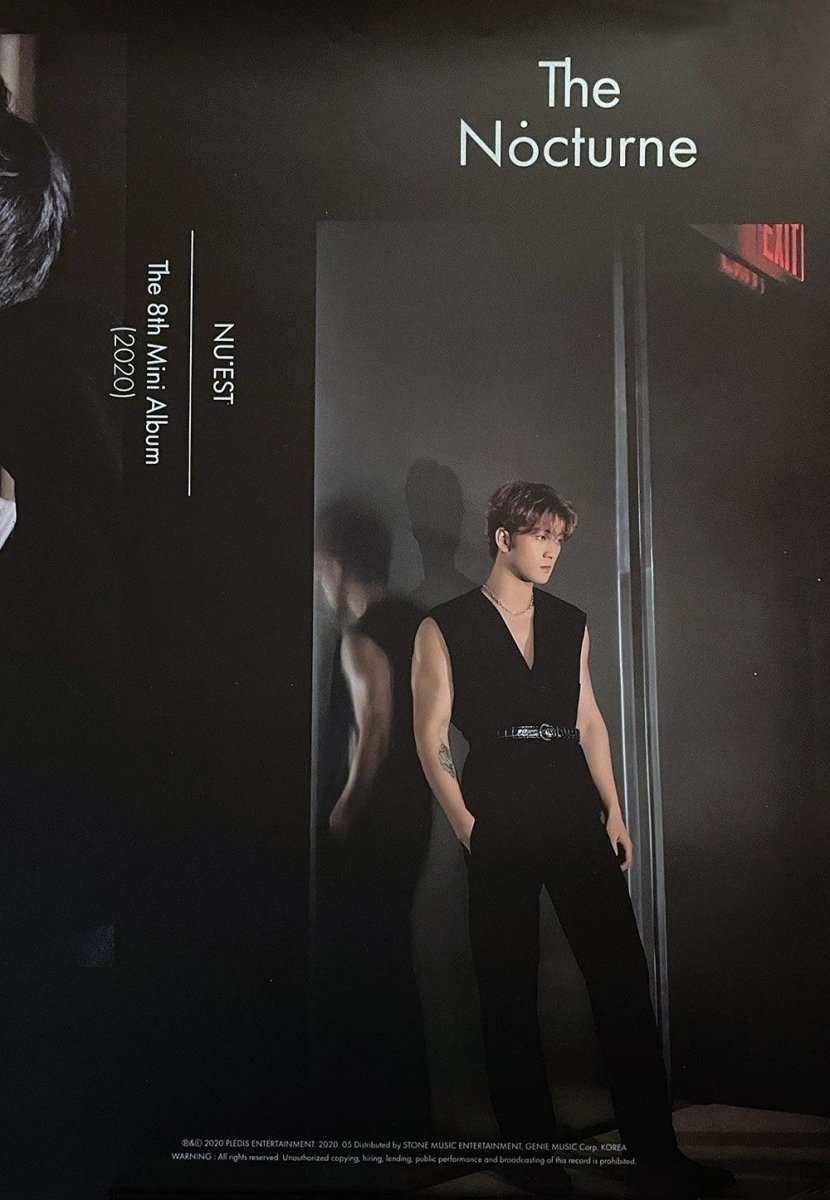 NU'EST - The 8th Mini Album [The Nocturne] Official Poster D - KAVE SQUARE