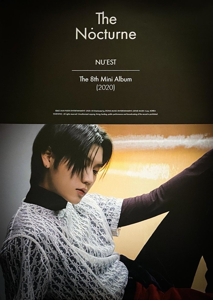 NU'EST - The 8th Mini Album [The Nocturne] Official Poster E - KAVE SQUARE