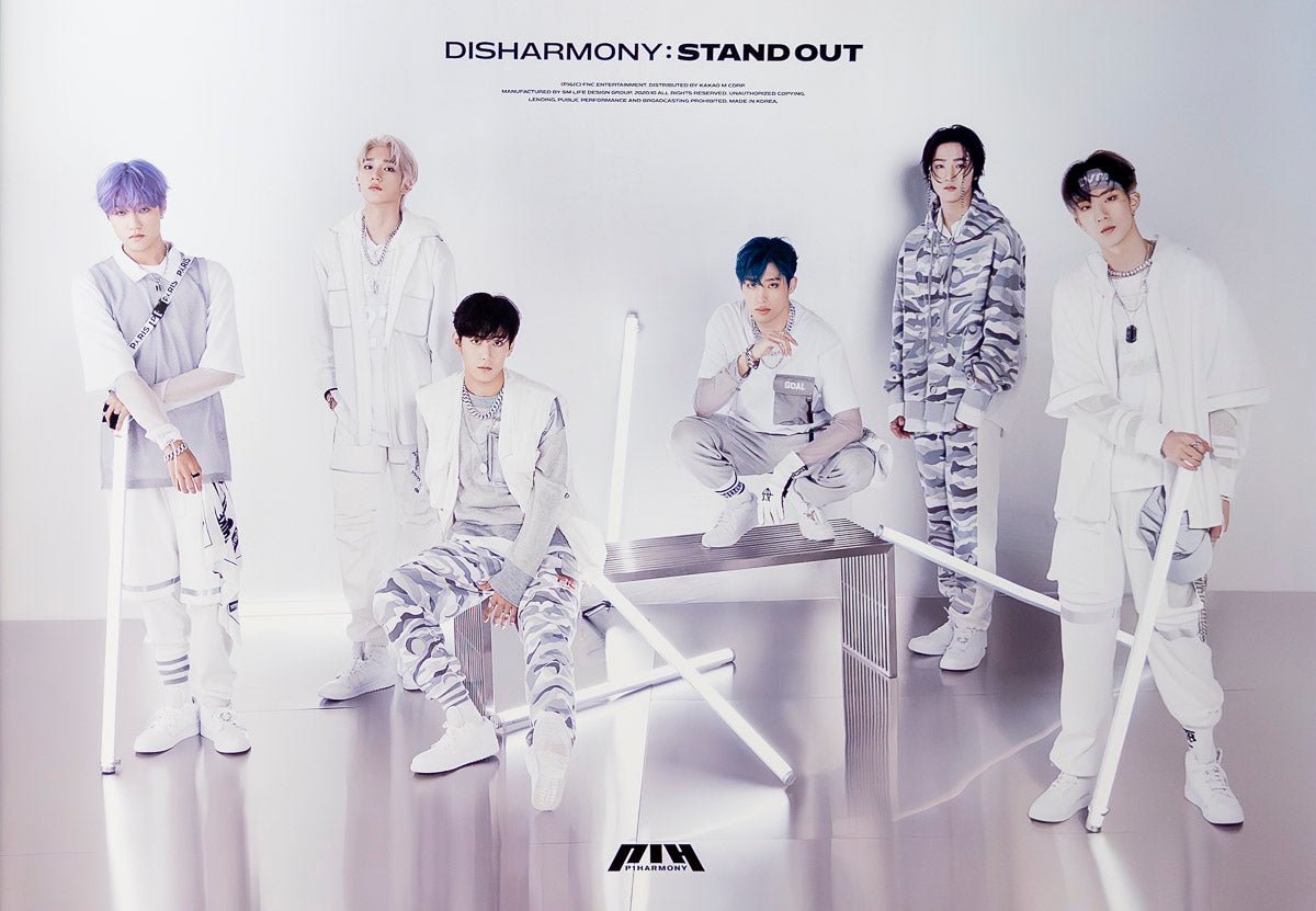 P1Harmony - 1st Mini Album [DISHARMONY: STAND OUT] Official Poster - KAVE SQUARE