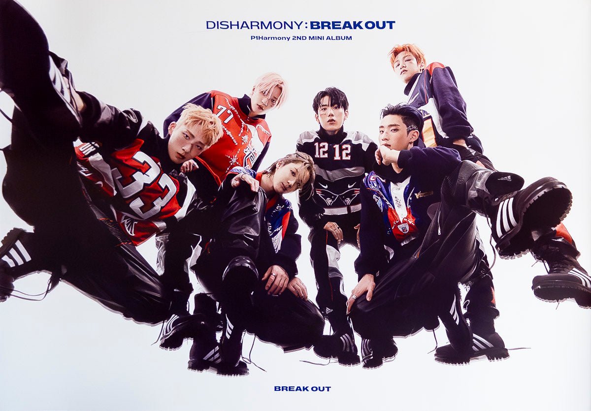 P1Harmony - 2nd Mini Album [DISHARMONY : BREAK OUT] Official Poster Break out Ver. - KAVE SQUARE