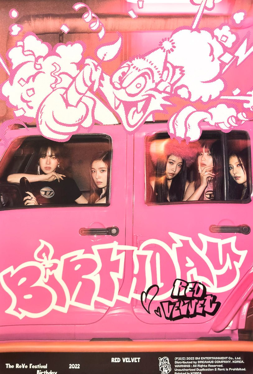 Red Velvet - Mini Album [The ReVe Festival 2022 - Birthday] official Poster Photo Book Ver. 1 - KAVE SQUARE