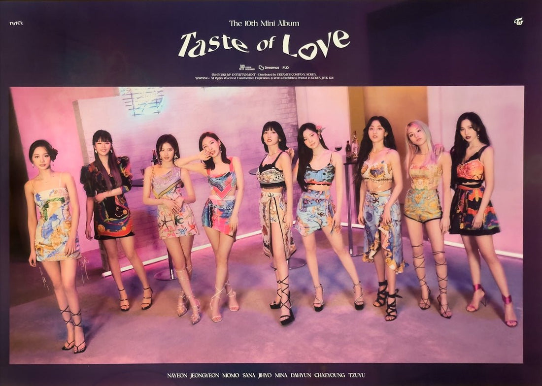 TWICE - 10th Mini Album [Taste of Love] Official Poster - KAVE SQUARE