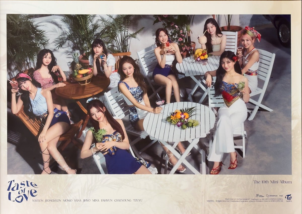 TWICE - 10th Mini Album [Taste of Love] Official Poster - KAVE SQUARE