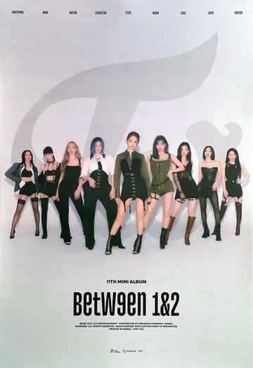 TWICE - 11th Mini Album [BETWEEN 1&2] Official Poster: Type A - KAVE SQUARE