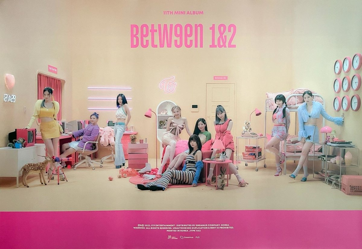 TWICE - 11th Mini Album [BETWEEN 1&2] Official Poster: Type B - KAVE SQUARE