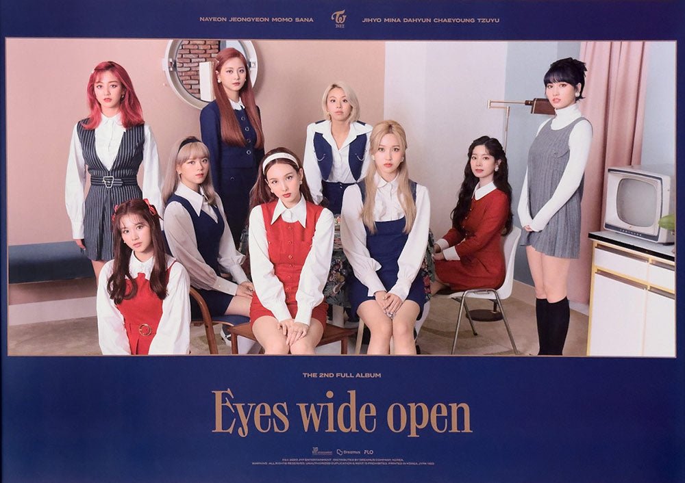 TWICE - 2nd Album [Eyes wide open] Official Poster - KAVE SQUARE