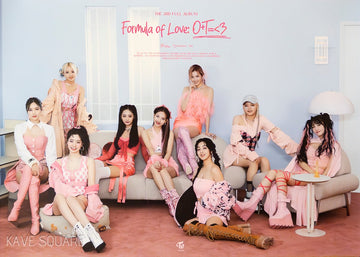 TWICE - The 3rd Full Album [Formula of Love: O+T=<3] Official Poster C - KAVE SQUARE