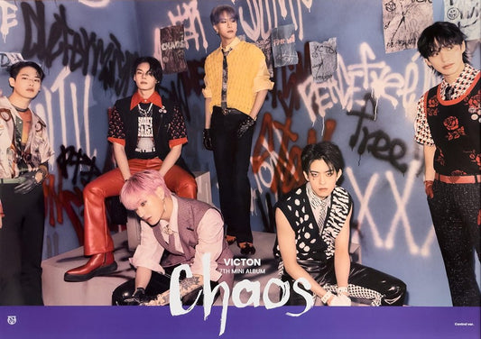 VICTON - 7th Mini Album [Chaos] Official Poster - KAVE SQUARE