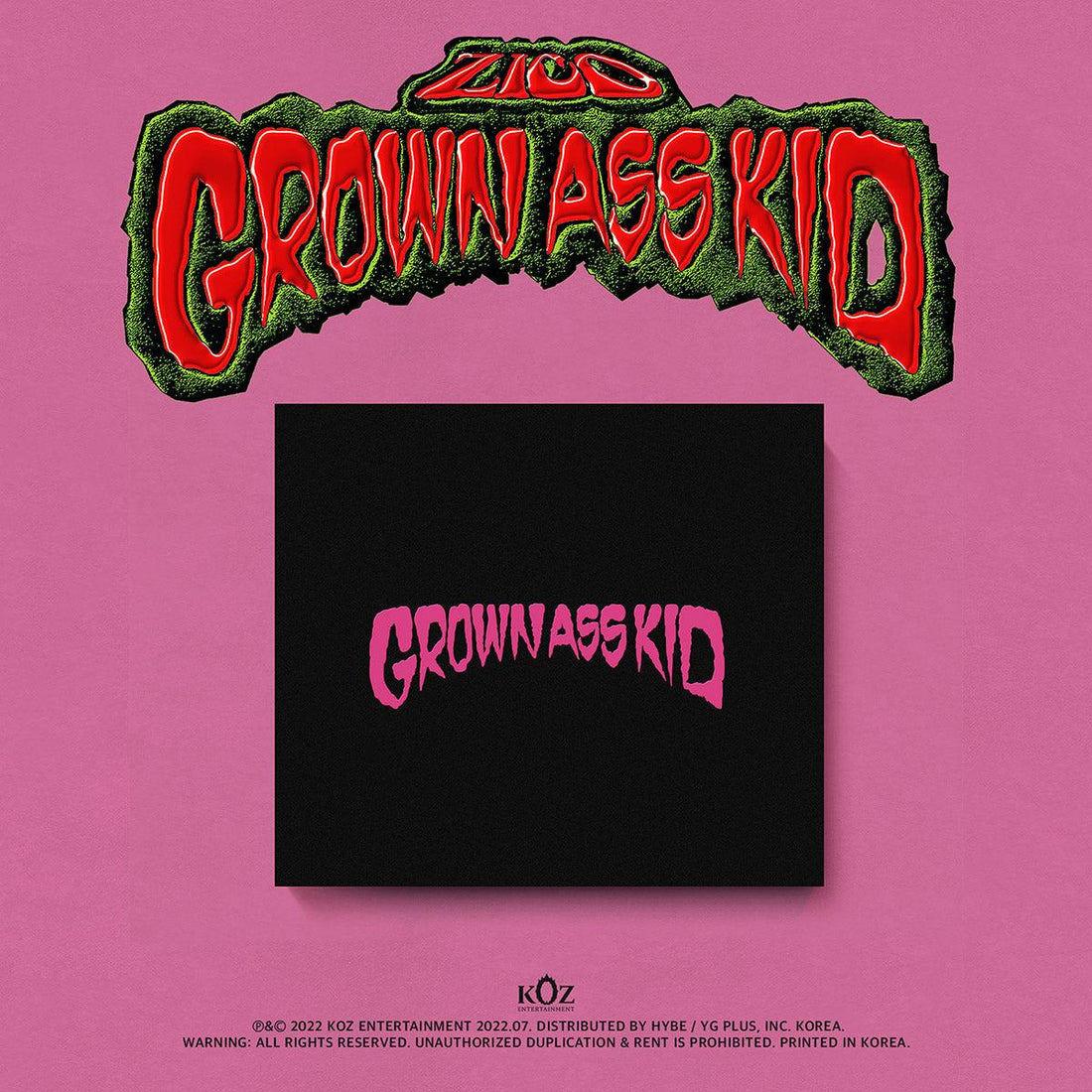 ZICO - 4th Mini Album [Grown Ass Kid] Jewel Ver. - KAVE SQUARE